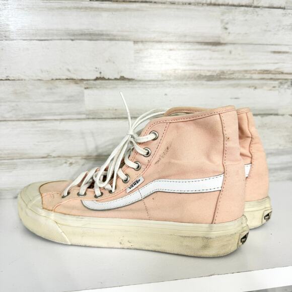 Vans Shoes Black Ball Hi SF Tropical Peach Salmon Skateboard Sneakers Size 6.5 - Picture 4 of 6